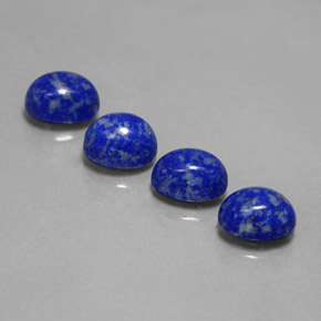 天然青金石，椭圆形切割，8×6.2毫米，不透明