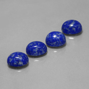 天然青金石，椭圆形切割，8×6.2毫米，不透明