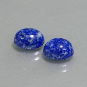 天然青金石，椭圆形切割，8×6.3毫米，不透明