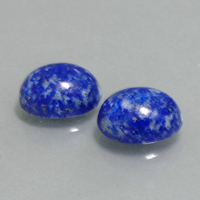 天然青金石，椭圆形切割，8×6.3毫米，不透明