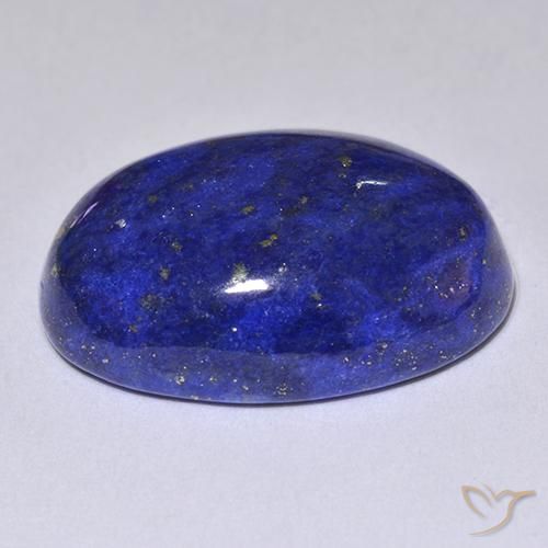 10.71克拉天然青金石，椭圆形切割，17.3×12.3毫米，不透明