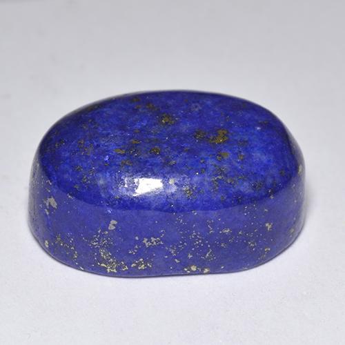 12.72克拉天然青金石，椭圆形切割，15.6×11.2毫米，不透明