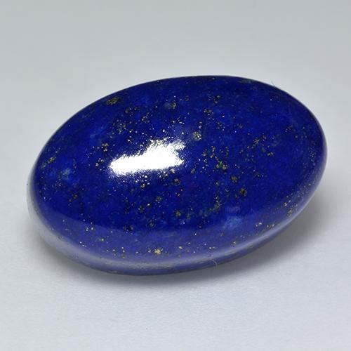 24.84克拉天然青金石，椭圆形切割，21.7×13.6毫米，不透明