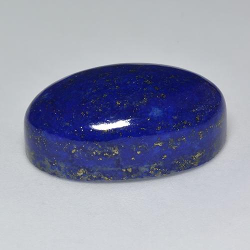 24.84克拉天然青金石，椭圆形切割，21.7×13.6毫米，不透明