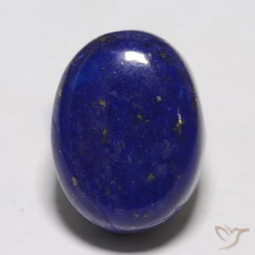 13.91克拉天然青金石，椭圆形切割，16×12毫米，不透明