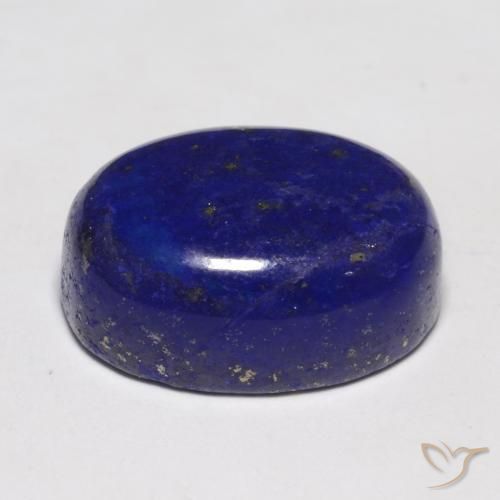 13.91克拉天然青金石，椭圆形切割，16×12毫米，不透明