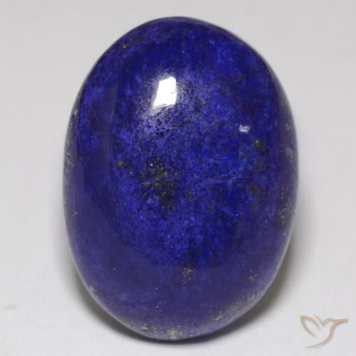 10.92克拉天然青金石，椭圆形切割，16.9×12.3毫米，不透明