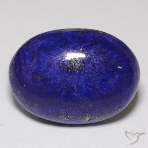 10.92克拉天然青金石，椭圆形切割，16.9×12.3毫米，不透明