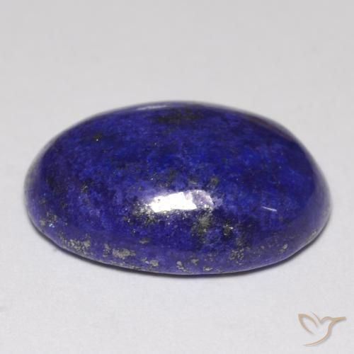 10.92克拉天然青金石，椭圆形切割，16.9×12.3毫米，不透明