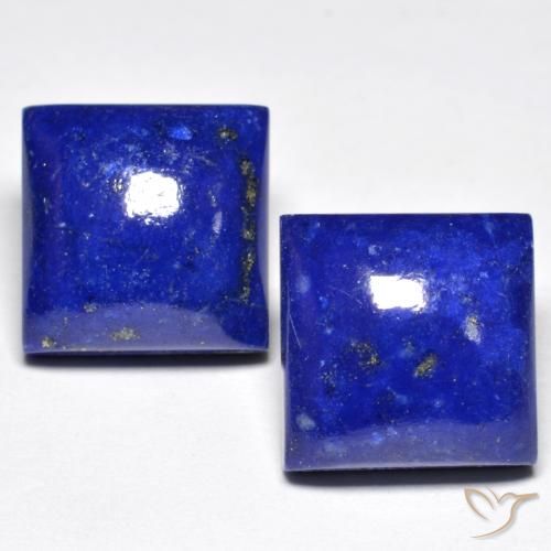 15.22天然青金石，方形，11.2×11.1毫米，不透明