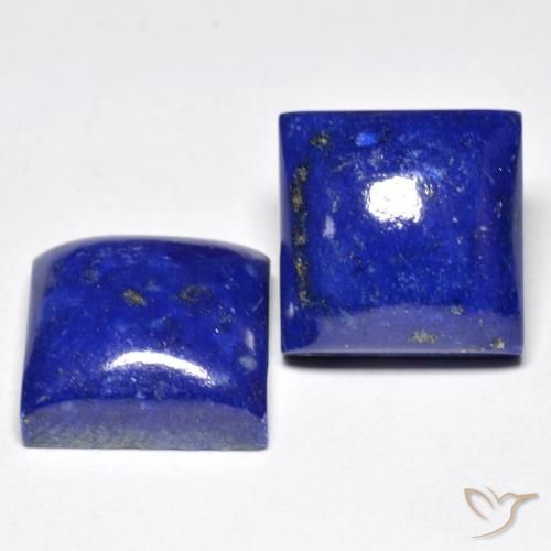15.22天然青金石，方形，11.2×11.1毫米，不透明