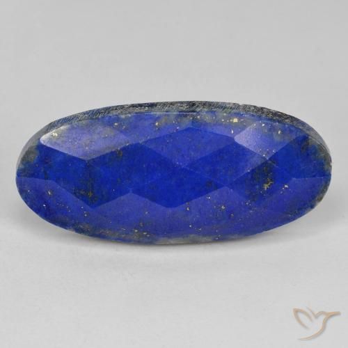 29.21ct 天然 海军蓝 青金石, 椭圆形, 不透明