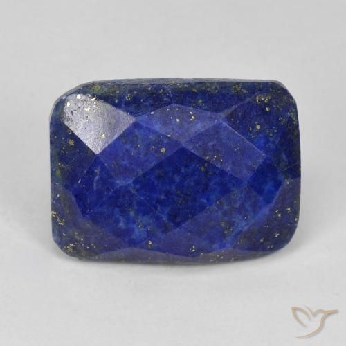 13.47ct 天然 暗蓝色 青金石, 软垫, 不透明