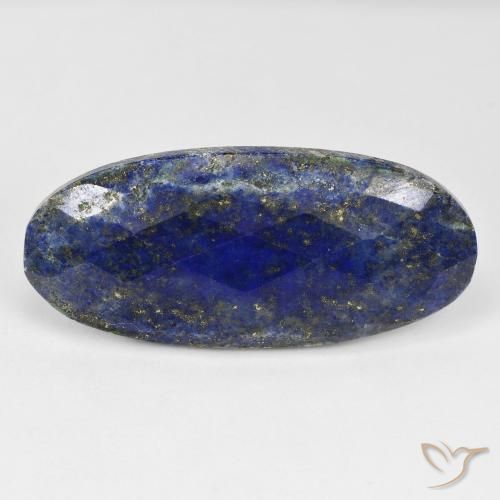 40.24ct 天然 暗蓝色 青金石, 椭圆形, 不透明