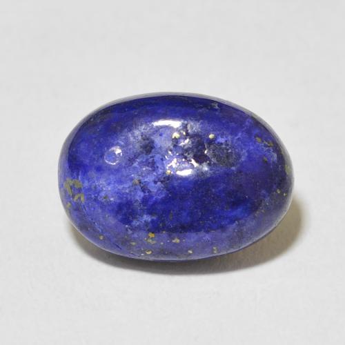 6.19ct 天然 暗蓝色 青金石, 椭圆形, 不透明