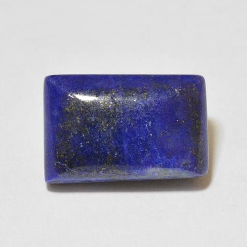 10.43ct 天然 浓海军蓝 青金石, 狭长方形, 不透明