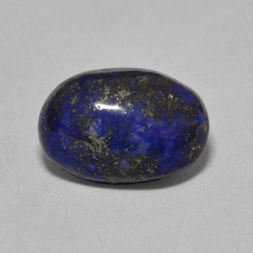 6.77克拉天然青金石，椭圆形切割，13.7×9.3毫米，不透明