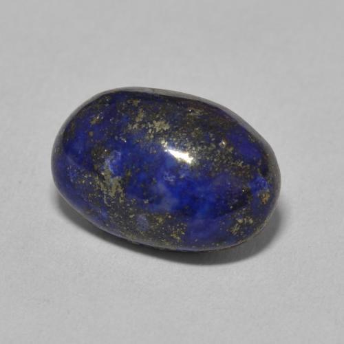 6.77克拉天然青金石，椭圆形切割，13.7×9.3毫米，不透明