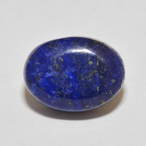 13.11ct 天然 暗蓝色 青金石, 椭圆形, 不透明