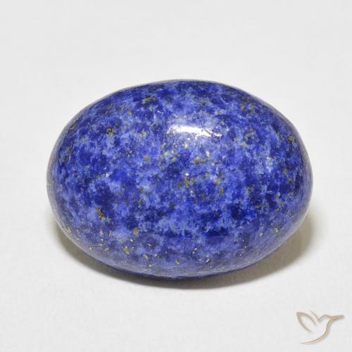 【再入荷！】 12.97 克拉椭圆形切割青金石| 天然未经 散装认证宝石来自阿富汗| 青磁