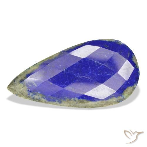 34.99ct 天然 海军蓝 青金石, 梨形, 不透明