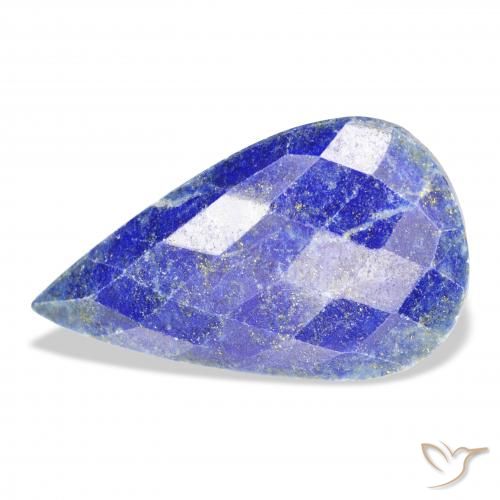 34.77ct 天然 中蓝 青金石, 梨形, 不透明