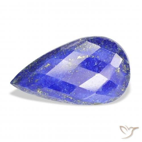 26.02ct 天然 中蓝 青金石, 梨形, 不透明