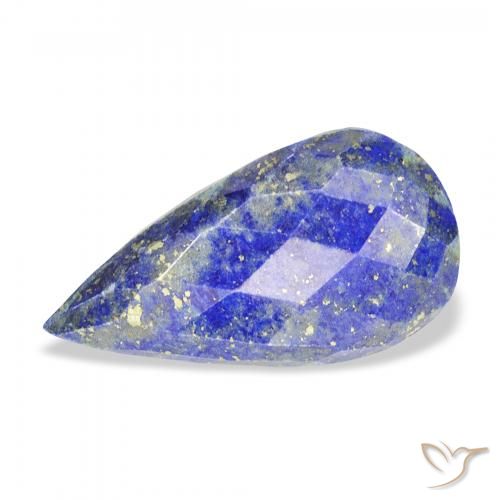 14.24ct 天然 亮蓝色 青金石, 梨形, 不透明