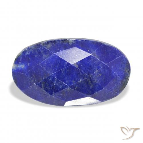 18.84ct 天然 海军蓝 青金石, 椭圆形, 不透明