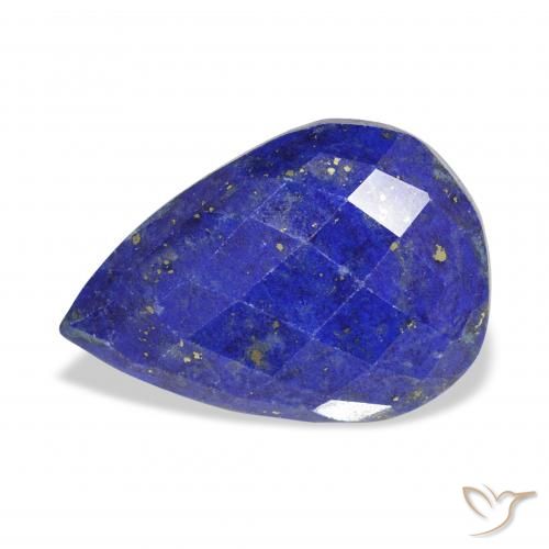 14.18ct 天然 海军蓝 青金石, 梨形, 不透明