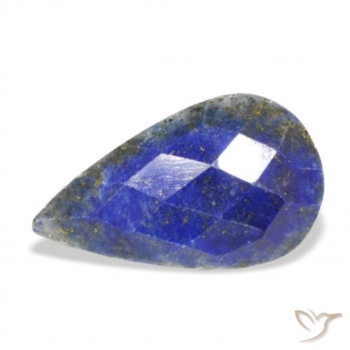 18.64ct 天然 暗蓝色 青金石, 梨形, 不透明