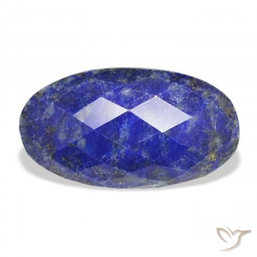 22.85ct 天然 暗蓝色 青金石, 椭圆形, 不透明
