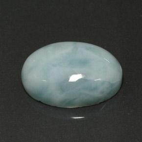 12.97克拉天然拉利玛石，椭圆形切割，18.1×13毫米，不透明
