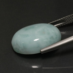 12.97克拉天然拉利玛石，椭圆形切割，18.1×13毫米，不透明