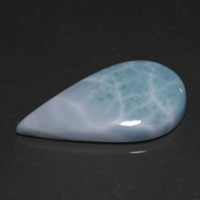 20.12克拉天然拉利玛石，梨形，31.4×17.2毫米，不透明