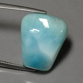 20.52克拉天然拉利玛石，异形，19.6×16.5毫米，不透明
