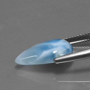 5.64克拉天然拉里马尔，梨形，不透明