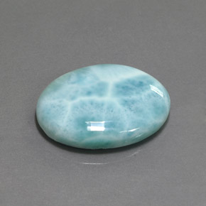 15.50克拉天然拉利玛石，椭圆形切割，22×16.3毫米，不透明