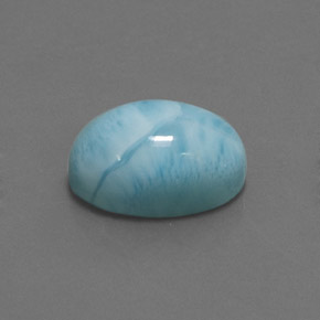 7.87克拉天然拉利玛石，椭圆形切割，14×10毫米，不透明