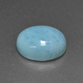 3.85克拉天然拉利玛石，椭圆形切割，11.1×9毫米，不透明