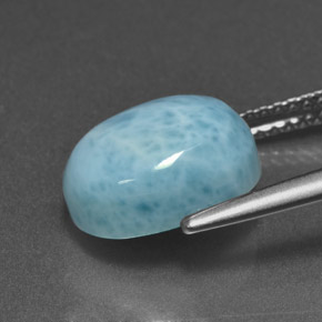 4.73克拉天然拉里马尔，椭圆形切割，不透明