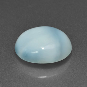 4.65克拉天然拉利玛石，椭圆形切割，12.1×9.9毫米，不透明