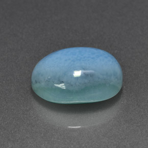 5.04克拉天然拉利玛石，椭圆形切割，12.1×9.8毫米，不透明