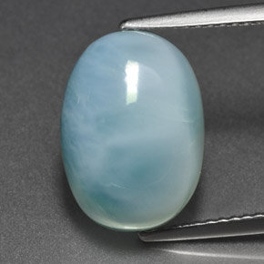 7.96克拉天然拉利玛石，椭圆形切割，14.1×10.2毫米，不透明
