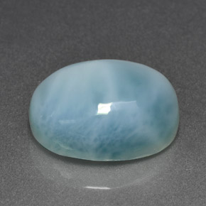 7.96克拉天然拉利玛石，椭圆形切割，14.1×10.2毫米，不透明