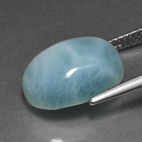 7.96克拉天然拉利玛石，椭圆形切割，14.1×10.2毫米，不透明