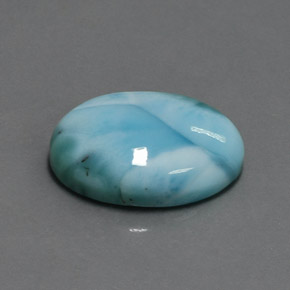 15.22克拉天然拉利玛石，椭圆形切割，20.1×15.1毫米，不透明