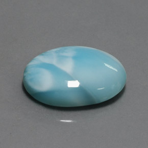 15.80克拉天然拉利玛石，椭圆形切割，20.2×15.2毫米，不透明