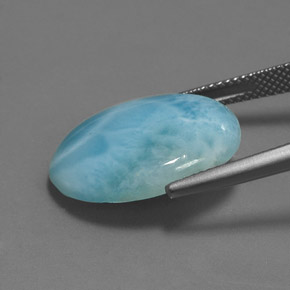 11.45克拉天然拉利玛石，椭圆形切割，不透明