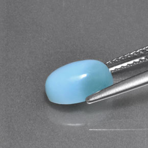 1.90克拉天然拉里马尔，椭圆形切割，不透明